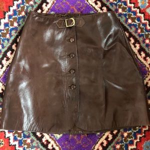 Vintage vinyl hand made mini skirt